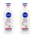 Produktbild: Nivea Repair & Care Body Lotion 10% Glycerin , 2x400ml EAN4006000083698