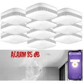 Produktbild: VisorTech 10er-Set WLAN-Rauch- & Hitzemelder mit weltweiter App-Benachrichtigung