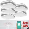 Produktbild: NEU 5er Set Rauchmelder WLAN App Feuermelder für Sicherheit Haus Wohnung Büro
