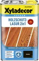 Produktbild: Xyladecor Holzschutz-Lasur 2in1, Universeller Allwetter-Schutz für Holz im Außenbereich, Ebenholz, 4 l