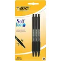 Produktbild: BIC Druckkugelschreiber Soft Feel (0,32 mm) Blister à 3 Stück, schwarz