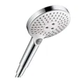 Produktbild: hansgrohe Raindance Select S - Duschkopf, Handbrause mit 3 Strahlarten, Duschbrause, Brausekopf mit Antikalk-Funktion, Weiß/Chrom, 26530400