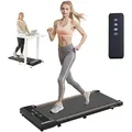 Produktbild: VEVOR Walking Pad Laufband unter den Schreibtisch, Laufband zum Arbeiten, funktionierendes Laufband mit 120 kg Tragkraft, tragbares Pad mit 2,5 PS, Fernbedienung LED-Anzeige 1-6 km/h Schwarz
