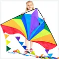 Produktbild: Kinder Riesen Drachen Farbiger Delta Kite Strand Outdoor Anfänger Flugdrachen...