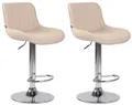 Produktbild: CLP Barhocker Lentini Kunstleder (2er Set, 2 St., 2er), höhenverstellbar