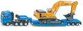 Produktbild: Siku Spielzeug-LKW SIKU Super, MAN TG-A mit Tiefbettauflieger (1847), mit Liebherr Bagger