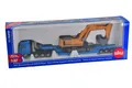 Produktbild: Siku 1847 Schwertransport mit Tiefbettauflieger LKW + Bagger Liebherr 974 1:87