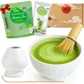 Produktbild: Matcha Set mit BIO Matcha Tee Pulver | Teeschale, Matchabesen & Halter | Rokku_S