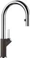 Produktbild: BLANCO CARENA-S Vario | Küchenarmatur in cafe/chrom | Hochdruck | Mit herausziehbarem Schlauch | Wechsel von Klarstrahl in Brausestrahl | Keramik Kartusche | Gesicherte Wasserqualität & wassersparend