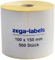 Produktbild: Thermo Etiketten auf Rolle - 100 x 150 mm - 500 Stck - Versand UPS DPD DHL Zebra