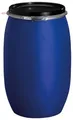 Produktbild: Graf Kunststoff-Weithalsfass Regentonne 220 Liter blau lebensmittelecht mit UN-Kennzeichnung - Futtertonne, Wassertank, Fass, Tonne Mit Deckel, Maischefass, Regenfass, Sauerkrautfass
