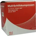 Produktbild: Schlitzkompressen Mull 10x10cm 12fach steril