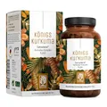 Produktbild: NATURTREU® Kurkuma Kapseln hochdosiert – 200mg Curcumin-Extrakt (30:1) entspricht 6.000mg Curcumin – hochdosiert 95% Curcumin pro Kapsel – Kurkuma Komplex mit Piperin & Vitamin C – vegan