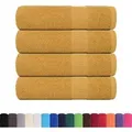 Produktbild: vidaXL Badetücher 4 Stk Golden 100x150 cm 360 g/m² 100% Baumwolle 136813