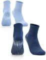 Produktbild: Occulto Damen Stoppersocken 80% Baumwolle 2-4 Paar (Modell: Madeleine) 2 Paar|Navy,Blau 39-42