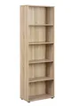 Produktbild: Inter Link - Bücherregal - Standregal - 5 Fächer - Höhenverstellbare Böden - Holzregal - Wohnzimmer - Arbeitszimmer - Parini 4 - Eichenfinisch, Sonoma Eiche Nachbildung