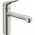 Produktbild: hansgrohe Focus M42 Küchenarmatur 120 1jet 71806800 schwenkbarer Auslauf 360°, edelstahl-optik