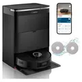 Produktbild: Bosch BCRDW3BX, Beutellos, Schwarz, Rund, Staubbeutel, Ladend, Purification, 75 dB - Schwarz
