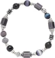Produktbild: LEONARDO Armband Casoria, mit Glasstein, Hämatit - mit Cat´s Eye