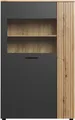 Produktbild: Esteban SP:Ko.+Fr.Anthrazit Melamin,Abs. Evoke Oak Nachbildung,Highboard