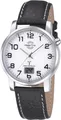 Produktbild: MasterTime Herren-Funkuhr MTGA-10294-12L, schwarzes Lederarmband, analog-digital