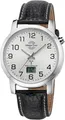 Produktbild: MASTER TIME Herrenarmbanduhr Funkuhr MTGA-10294-12L Leder Metall Silber
