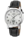 Produktbild: MASTER TIME Herren-Funkuhr Basic Lederband Schwarz MTGA-10294-12L