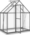 Produktbild: vidaXL Gewächshaus mit Fundamentrahmen Anthrazit 169x114x202 cm Alu