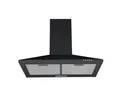 Produktbild: PKM Wandhaube /Kaminhaube 6091BH /Kaminhaube 6091BH, Schöne schwarze Dunstabzugshaube 60cm breit Passend für jede Küche!