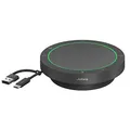 Produktbild: Jabra Speak2 40 tragbare Freisprechlösung, 4 Mikrofone mit Geräuschunterdrückung, 50 mm Breitband-Lautsprecher, Breitband-Audio, mit USB-A und USB-C, für Zoom und Google Meet Zertifiziert, Dunkelgrau