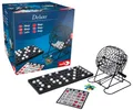 Produktbild: noris Deluxe Bingo – Klassisches Bingospiel für Zuhause, mit Tombola-Kugelspender und Bingokarten, inklusive 90 Kugeln, drehbarer Lostrommel, Gesellschaftsspiel für Erwachsene und Kinder ab 7 Jahren