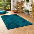 Produktbild: Pergamon Luxus Super Soft Hochflor Langflor Teppich Flauschig Weich Wohnzimmer Schlafzimmer Melia Petrol