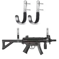 Produktbild: 1-Paar gepolsterte Pistole Wandhalterung J-Hook Rifle Shotgun Hochleistungs-K...