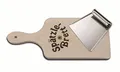 Produktbild: Weis 16037 Spätzlebrett inklusive Schaber, aus Edelstahl und Holz, für die orginal Zubereitung von schwäbischen Spätzle, 31,5 x 14,5 x 2 cm, Braun/Silber