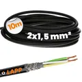 Produktbild: Lapp 10m LiYCY Geschirmte Steuerleitung 2x1,5 mm² - Signalkabel Schwarz