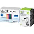 Produktbild: 50 adia Blutzuckerteststreifen + 100 Lanzetten 1 St