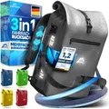 Produktbild: Nextcover® NEU 3in1 Fahrradtasche für Gepäckträger [Aquashield] - Gepäckträgertasche, Rucksack und Umhängetasche 25 Liter I Fahrrad Tasche wasserdicht