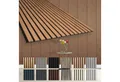 Produktbild: Hexim Wanddekoobjekt AP09 (Akustikpaneele 278x60cm Holz Comfort - flexible Holzpaneele Platten Lamellenwand MDF Wandpaneele Lamellenverkleidung Wandverkleidung schalldämmend 1.67m² Teak)