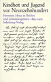 Produktbild: Kindheit und Jugend vor Neunzehnhundert: Hermann Hesse in Briefen und Lebenszeugnissen. 1895-1900