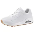 Produktbild: Skechers Street Uno - Stand on Air Sneaker Freizeitschuh, Halbschuh, Schnürschuh mit Memory Foam weiß 36 EU