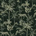 Produktbild: Savannah Gepard / Leopard Tapete Metallic Schwarz / Gold RASCH 409031