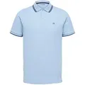 Produktbild: Selected Homme Herren Poloshirt SLHDANTE SPORT Blau Grau 16087840 S