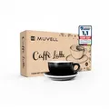 Produktbild: Muvell Milchkaffeetassen, Silber, Metall, 16x7x16 cm, Kaffee & Tee, Tassen, Kaffeetassen-Sets