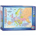Produktbild: eurographics Puzzle - Karte von Europa - 1000 Teile 300843