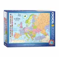 Produktbild: EUROGRAPHICS Puzzle Karte von Europa, 1000 Puzzleteile