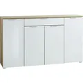 Produktbild: Sideboard GW-Telde, Weiß, Eiche, Metall, 5 Fächer, 1 Schubladen, 179x105x40 cm, Made in Germany, Typenauswahl, Wohnzimmer, Kommoden & Sideboards, Sideboards