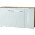 Produktbild: GERMANIA 3983-242 GW-TELDE Sideboard Melamin 1.780 x 400 x 1.050 mm Eiche Beige, Weiß