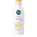 Produktbild: NIVEA SUN Sensitive Immediate Bräunungsmilch für empfindliche Haut SPF 50+ 200 ml