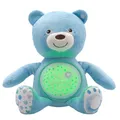 Produktbild: Chicco Kuscheltier Bär, Baby Spielzeug ab Geburt, Teddybär Plüsch, weicher Projektor mit Nachtlicht, Lichteffekten und entspannenden Melodien, Kinderspielzeug 0+ Monate, Hellblau, Kindertag Geschenk