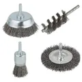 Produktbild: 4006885213302 ZESTAW SZCZOTEK DRUCIANYCH 4SZT. WOLFCRAFT